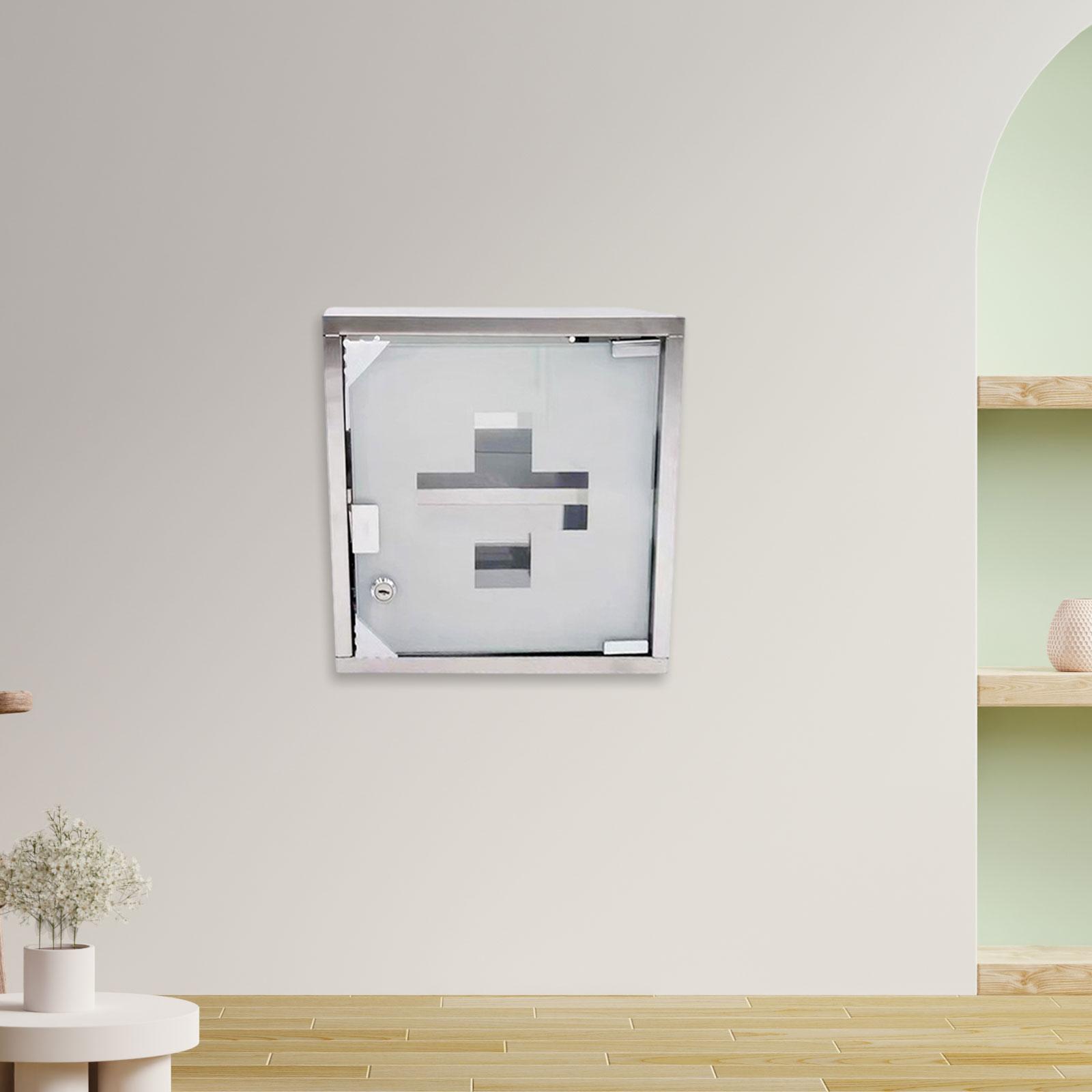 Medicine Cabinet Lock - Armario de medicamentos de acero inoxidable
