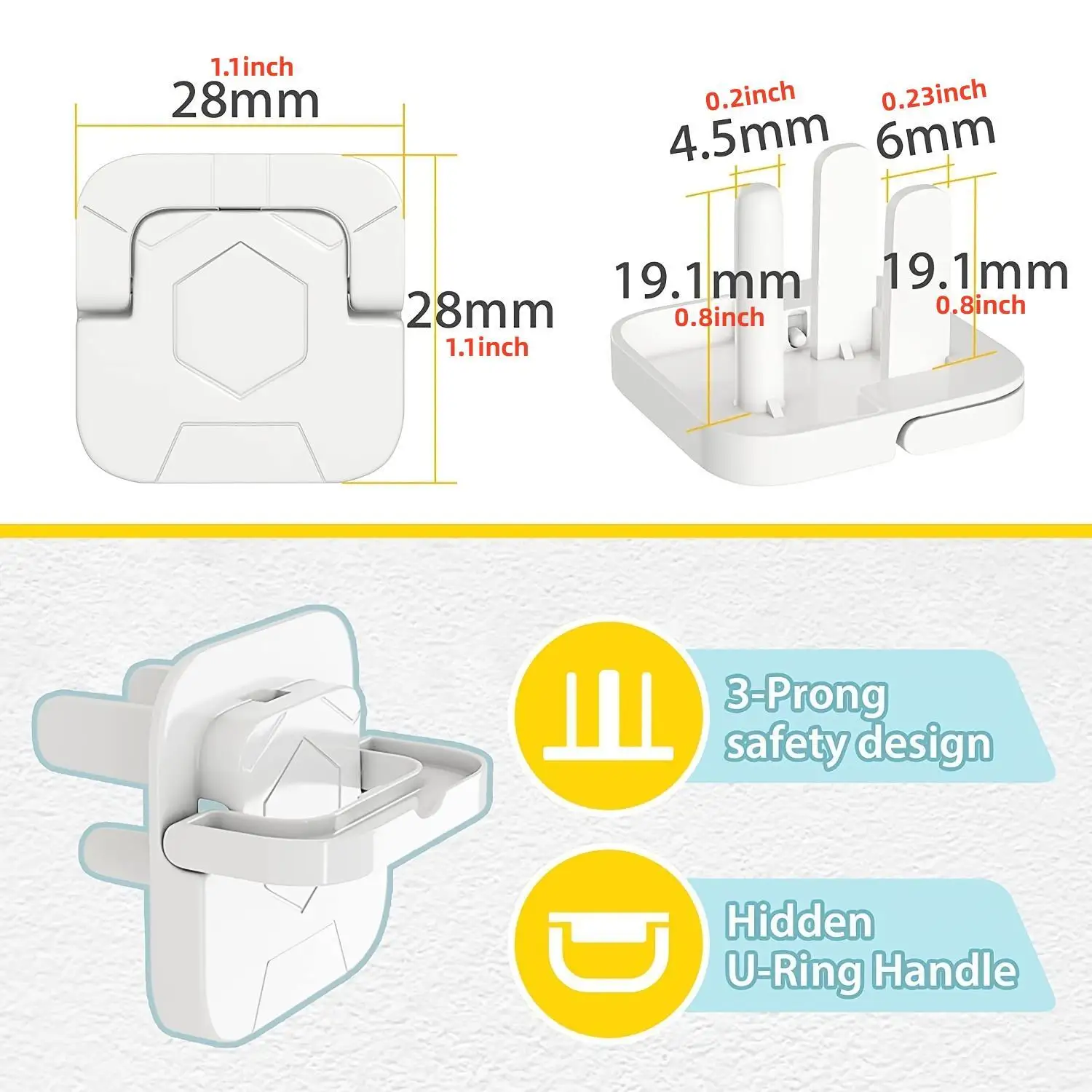 1/3/5/10/20 unidades de protec - Outlet Cover Baby reseña y precio